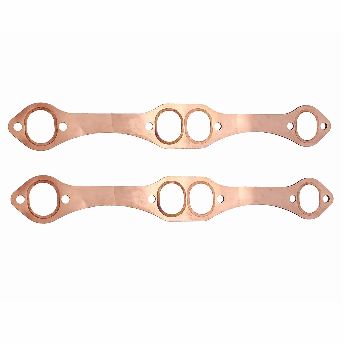SBC Oval Port Copper Header Exhaust Gaskets For SB Chevy 327 305 350