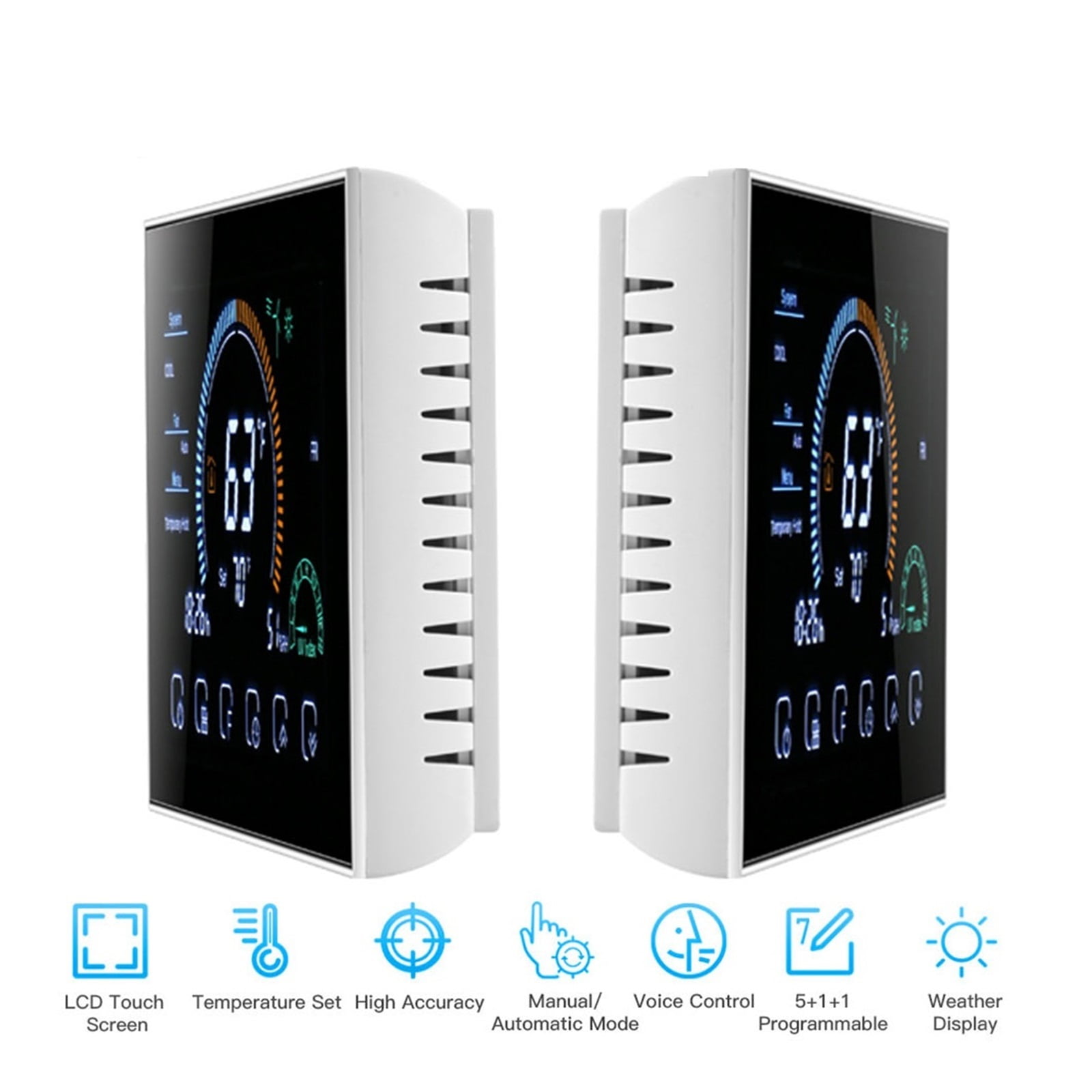 Wireless Weekly Programming Digital Room Touch Screen Smart Water Heater Heat Pump Thermostat Temperature Controller ,Save Energy