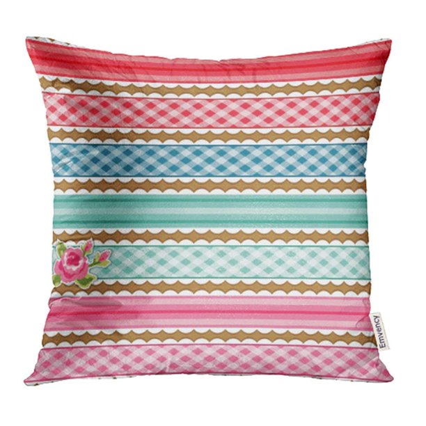 Arhome Baby Of Colorful Gingham And Striped Ribbons For Your Border Modern Album Antiques Pillow Case Pillow Cover 20x20 Inch Throw Pillow Covers Walmart Com Walmart Com