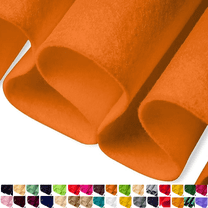 FabricLA Acrylic Felt Fabric - 72" Inch Wide 1.6mm Thick Felt by The Yard - Use Felt Sheets for Sewing, Cushion and Padding, DIY Arts & Crafts - Light Orange, 1 Yard