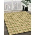 thumbnail image 2 of Ahgly Company Indoor Square Patterned Dark Golden Rod Brown Area Rugs, 4' Square, 2 of 6