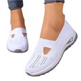 thumbnail image 1 of Zapatos ortopédicos para mujer, zapatillas ortopédicas tejidas con soporte de arco ancho, sin cordones, informales, transpirables, suaves y antideslizantes., 1 of 6