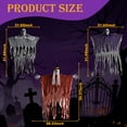 thumbnail image 2 of AGCAN 3 Pack Hanging Skeleton Decorations, Articulated Arms with Hanging Ropes, Scary Halloween Haunted House Prop for Indoor Outdoor Yard Porch, 2 of 7