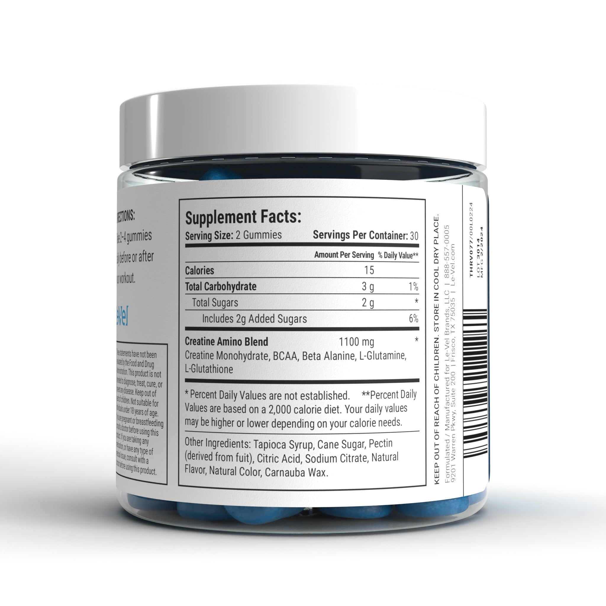 THRIVE PRO Creatine Nutritional Supplement Gummies, 60 Count