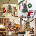 thumbnail image 7 of DSstyles 3FT Prelit Premium Snowman Artificial Snow Flocked Christmas Tree with Warm White LED,Prelit Pine Mini Tree for Christmas Decoration,Yard,Home,Office,Outdoor,Indoor,8 Mode Snowman White Base, 7 of 7
