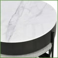 thumbnail image 2 of Space-Saving Modern Round Coffee Table with Lift-Top Storage & 3 Ottomans for Living Room, 2 of 23