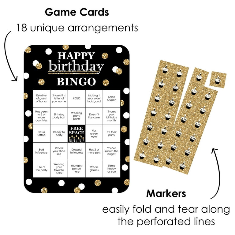 big-dot-of-happiness-adult-happy-birthday-gold-find-the-guest-bingo-cards-and-markers-birthday-party-bingo-game-set-of-18-walmart-com for Birthday Party Bingo Free Printable Big Dot of Happiness Adult Happy Birthday - Gold - Find the Guest Bingo Cards and Markers - Birthday Party Bingo Game - Set of 18 - Walmart.com for Birthday Party Bingo Free Printable