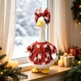 thumbnail image 3 of Sruoe Christmas Porch Goose Outfits, 23 Inch Porch Goose Clothes, Goose Clothes Dress, Duck Sculpture Clothes for Lawn Statue Cement Statue Yard Patio Party Decoration, 3 of 7