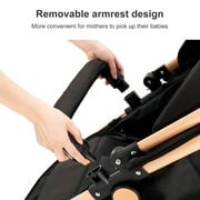 Baby Stroller Reversible Baby Pushchair with Cup Holder,Storage Bag,Foldable Baby Carriage for Newborns to Toddlers,Unisex