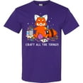 thumbnail image 3 of Inktastic Red Panda Craft All the Things T-Shirt, 3 of 5