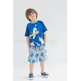 thumbnail image 4 of SEGA Sonic The Hedgehog Little Boys T-Shirt and French Terry Shorts Outfit Set Toddler to Big Kid, 4 of 5