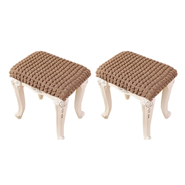 Monstrate 2 pack/lote cubiertas para taburetes de Bar rectangulares elásticas modernas y elegantes modernizan el espacio sin esfuerzo Decoración del hogar café