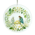 thumbnail image 6 of Resin Easter Jesus Double-Sided Ornament - Hand-Painted Religious Hanging Decor with Hanging Loop, for Easter Tree, Church Decor, Home Wall & Tabletop - Festive Christian Easter Decoration, 3.15in, H, 6 of 7