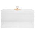 thumbnail image 1 of Clear Cake Dome Reusable Plastic Cake Tray Protector Bread Dish Clear Dome Cover, 1 of 6