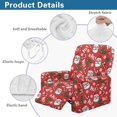 thumbnail image 6 of Renewold Cover for Recliner Chair Non-Slip Dog Chair Cover 4 Pieces Couch Slipcover Recliner with Elastic Bottom and Side Pocket for Christmas Decor, Santa Claus Holly Candy Canes Red, 6 of 8