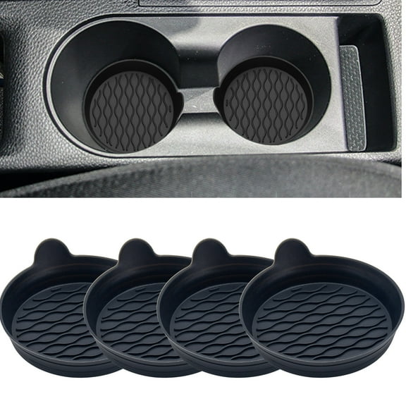 Car Cup Holder Coasters, Silicone, 4 Pack
