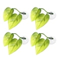 thumbnail image 1 of 4uds Almohadilla de hoja de pez Betta Unique Bargains con ventosa verde 2.48'x1.77', 1 of 1