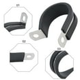 thumbnail image 3 of High Performance 10Pcs Rubber Lined Hose Clamps Made Of Stainless Steel, 3 of 8