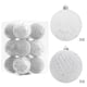 thumbnail image 3 of Adornos de Navidad para árboles: conjunto de 12 piezas irrompibles, bolas blancas para árboles y decoración de fiestas, 3 of 8