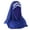 Blue, variant on Color Block Glitter Forehead Hijab Scarf Cap for Women, Muslim Stretch Turban Head Wrap with Sparkle Rhinestone Front, Soft Breathable Headscarf for Daily Wear(Color Brown One Size)
