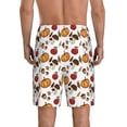 thumbnail image 4 of Lsque Maple leaf nut Mushroom Mens Sleep Pajama Shorts,Short Pajama Pants, Cotton Ultra-Soft Knit-XX-Large, 4 of 9