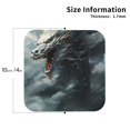 thumbnail image 2 of Vsdgher Cloud White Dragon Leather Coasters for Drinks, Durable Drink Coasters 4 Set for Tabletop Protection, Luxurious Home Décor and Housewarming Gift ( {designName})Square, 2 of 6