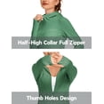 thumbnail image 6 of Pinspark Women's UPF 50+ Sun Protection Hoodie Jacket Cooling Long Sleeve Athletic Running Shirt Lightweight Full Zip Workout Top for Hiking Travel, 6 of 6