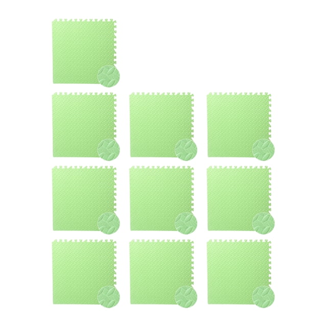 Flmtop 10 Pcs Tapis de Sport Résistant aux Chocs, Couleur Unie, Gym, Maison, Yoga, Usage Quotidien