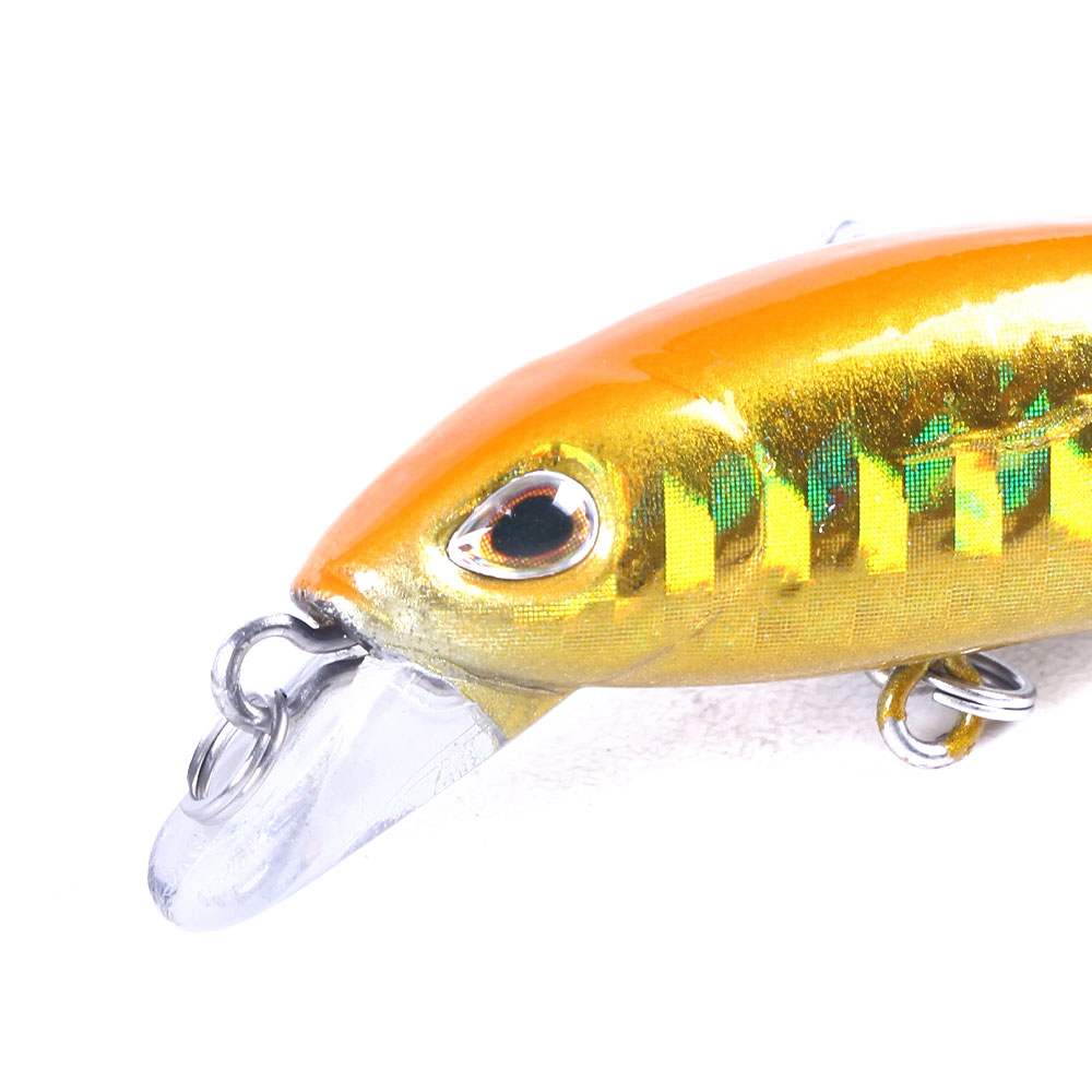 HENGJIA Fishing Lures Hard Bait Minnow VIB Lure with Treble Hook Life-Like Swimbait Fishing Bait Popper Crankbait Sinking Lure for Trout Bass Walleye Redfish, 6PCS