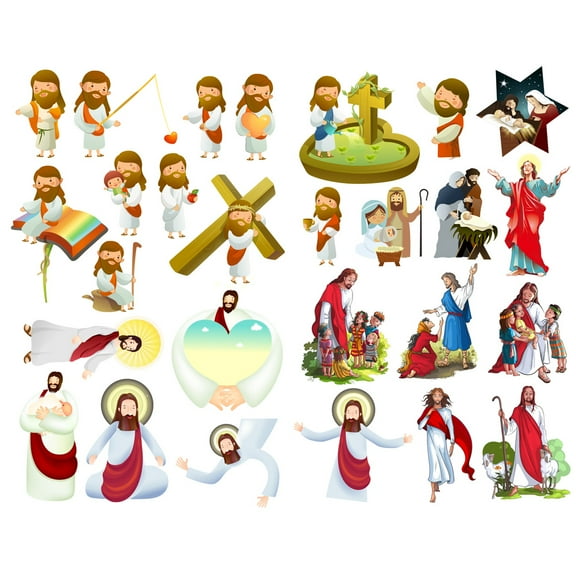 Cute Christ Jesus Decoration Album Planner Stickers Scrapbooking Diary Sticky Paper Flakes