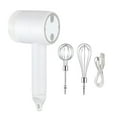 thumbnail image 1 of Rongfmy Mixeur à Main Compact avec Fouet en Acier Inoxydable Batteur Électrique Mousseur Blanc, 1 of 9