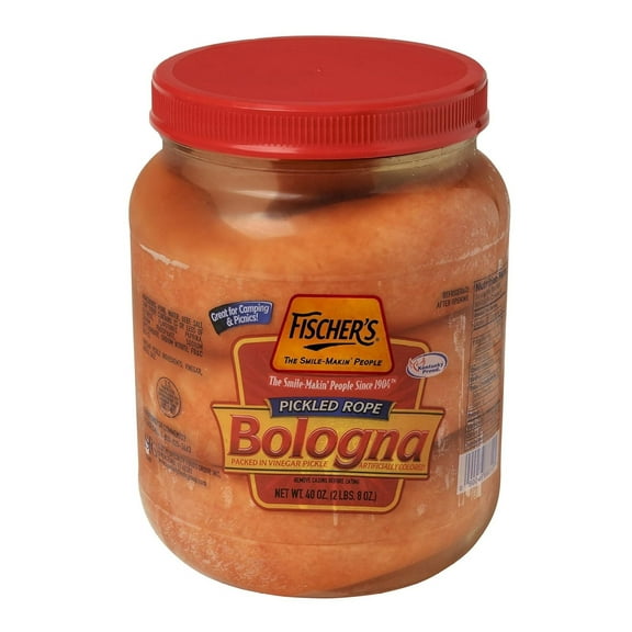 Fischer's Pickled Rope Bologna Packed In Vinegar Pickle, 2.5 Pound