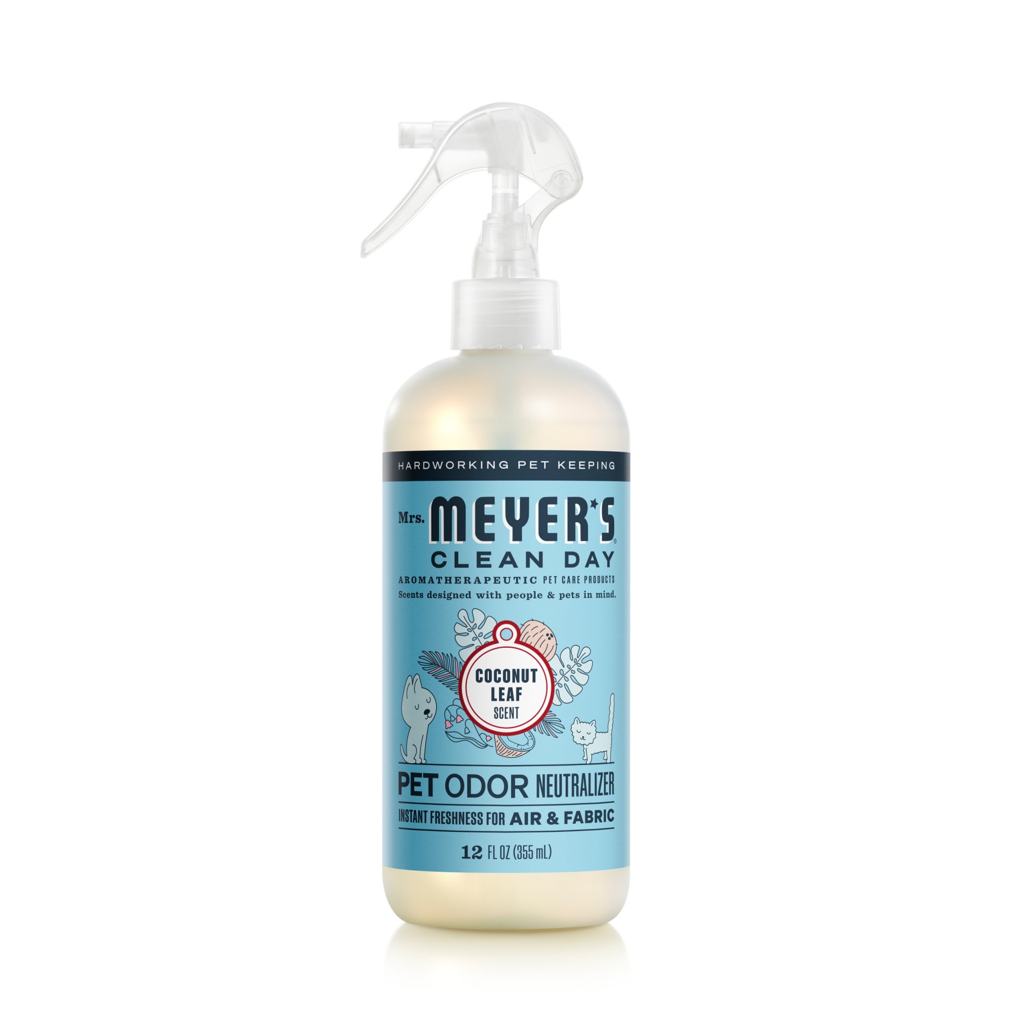 (2 pack) Mrs. Meyer's Clean Day Pet Odor Neutralizer, Coconut Leaf, 16oz