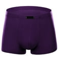 thumbnail image 4 of khonts,Men's Boxer Briefs Comfortable Breathable Underwear Mid Rise Underpants for Daily Wear Versatile Design for All Seasons Purple XXXL, 4 of 4