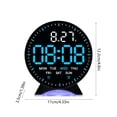 thumbnail image 3 of Hmgxay Digital Alarm Clock, Multi-Functional LED Time Display with Date and Temperature, Compact Electronic Timepiece with Brightness Adjustment, Battery and AC Powered Desk Clock, 3 of 8