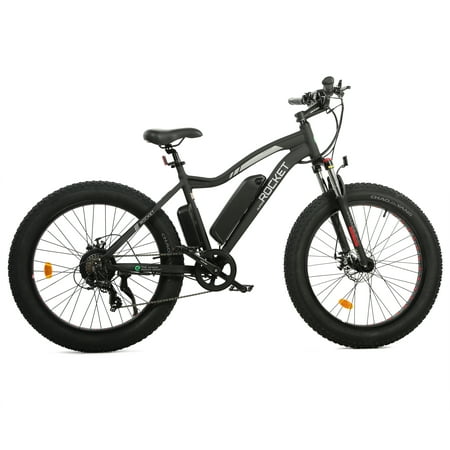 Ecotric 26 In. Fat Tire Electric Bicycle Powerful 500 W Motor 36 V/12.5 Ah Removable Lithium Battery Beach Snow Shock...