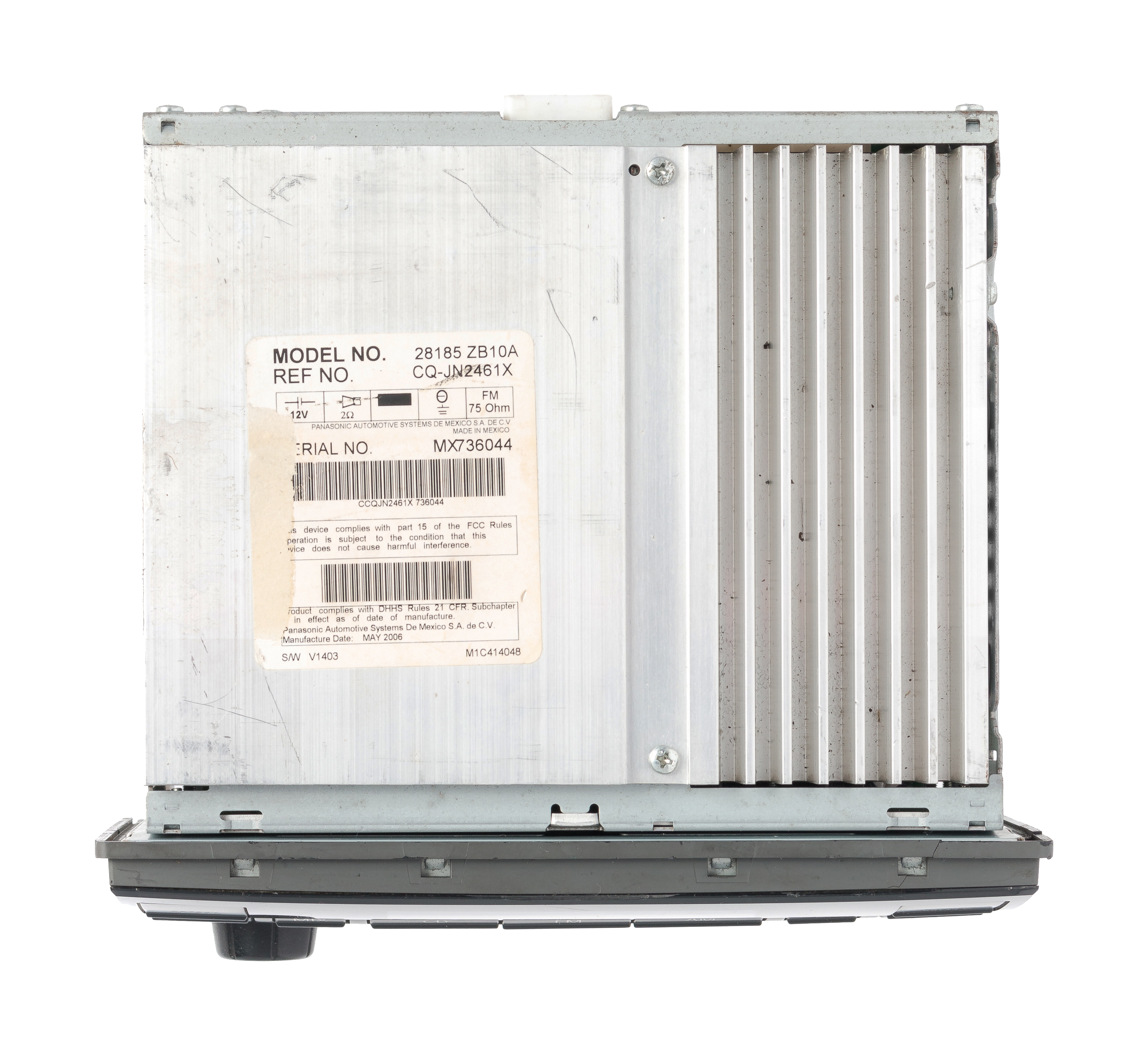 Restored 2005-2006 Nissan Altima AM FM Radio Single-Disc CD Player Part Number 28185ZB10A (Refurbished)