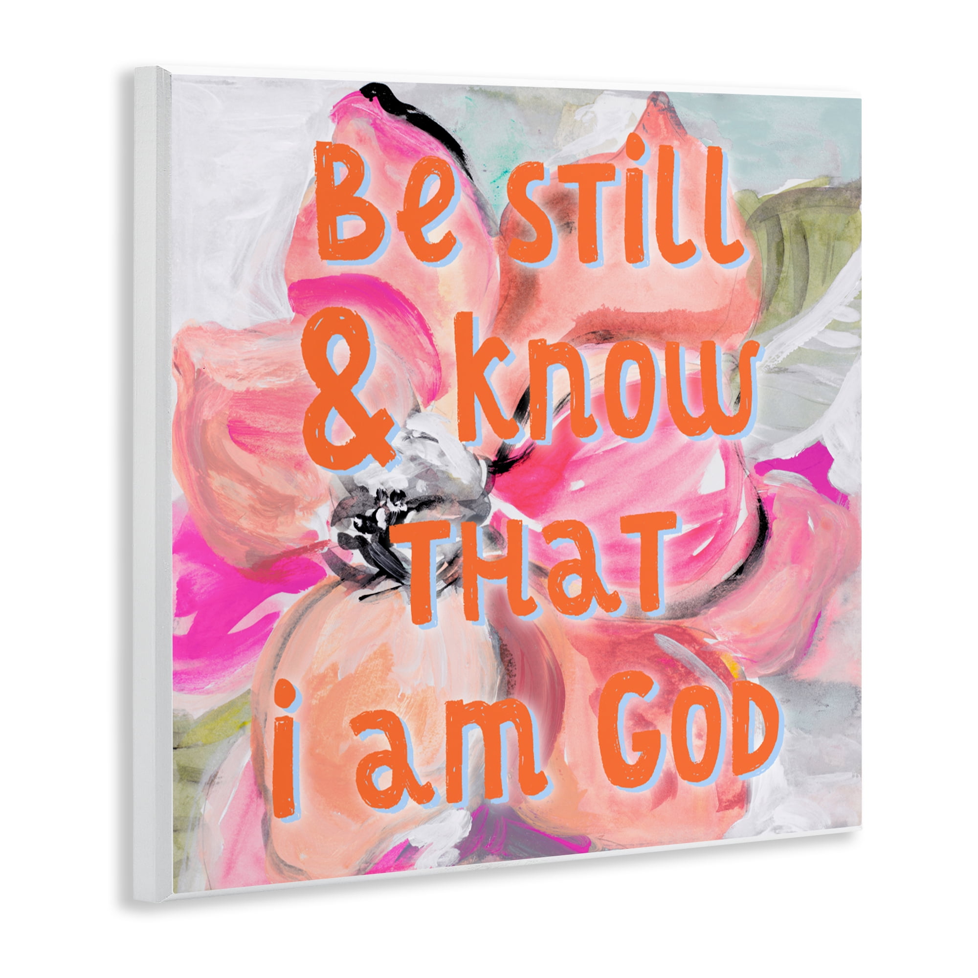 Stupell Industries Bright Be Still Scripture Wall Plaque Art, design by Lanie Loreth