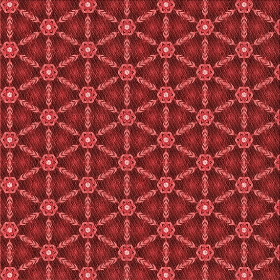 Ahgly Company Machine Washable Indoor Square Transitional Lava Red Area Rugs, 5' Square