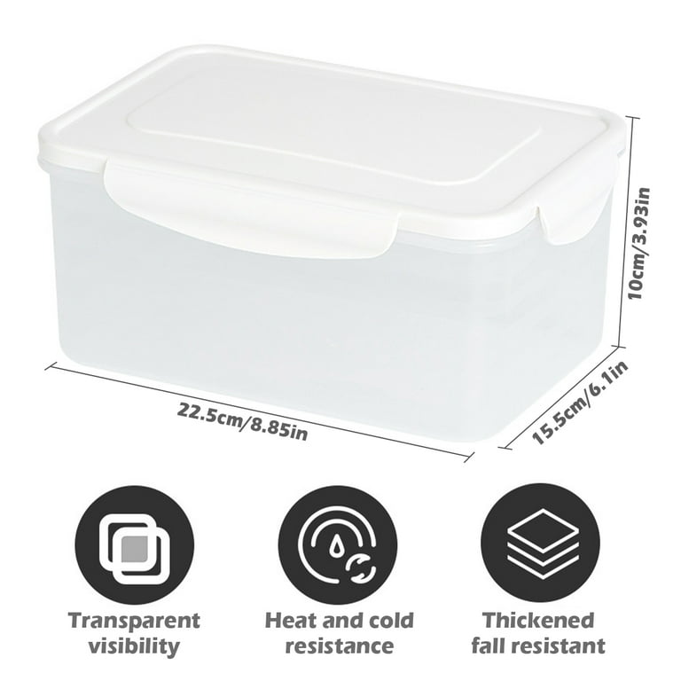 1pc Multi-grid Storage Box With Lid Snackle Box Food Container Compartment  Snack Containers For Fruit,vegetable,meat And Fish for restaurants/hotels
