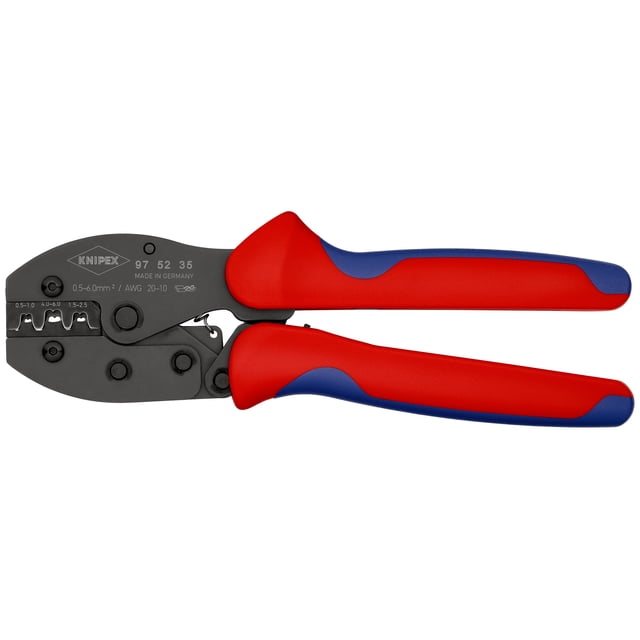 KNIPEX 97 52 35 SB PreciForce© Pinzas para engarzar terminales Con fundas en dos componentes bruñido 220 mm