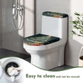 thumbnail image 5 of HELLHERO Christmas Tree Toilet Lid Covers & Toilet Lid Cover and Toilet Tank Lid Cover with Stretch Polyester Fabric for Stretchy Fabric, Stretch Fit, 5 of 8