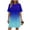 B1-Blue Dresses, variant on Womens Gradient Color Tshirt Dress with Pockets Soft Cotton Blend Loose Fit Shift Dresses Vacation Beach Casual Summer Dress Hot Pink Dresses,Size S-2XL