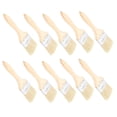 thumbnail image 1 of Set of 10 Multi-Purpose 2.5-inch Artificial Wool Paint Brushes with Ergonomic Solid Wood Handles, Iron Sheet Wrapped & Rivet Reinforced Interface for Painting, Glue, Varnish, Wall & Fence, 1 of 6