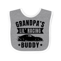 Inktastic Grandpas Lil Racing Buddy Boys or Girls Baby Bib