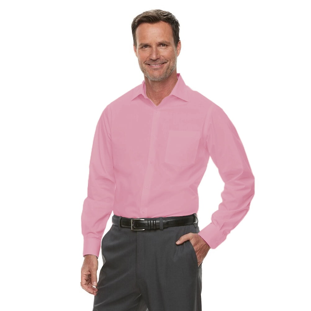 Trendy Trendy Men's Collection Long Sleeve Dress Shirts Convertible