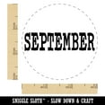 thumbnail image 2 of September Month Calendar Fun Text Rubber Stamp for Scrapbooking Crafting Stamping - Small 3/4 Inch, 2 of 7