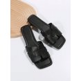 thumbnail image 3 of Women Minimalist Slide Sandals, Elegant Summer Flat Sandals, 3 of 4