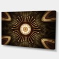 thumbnail image 2 of White Brown Rounded Fractal Flower - Floral Canvas Art Print, 2 of 3