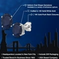 thumbnail image 2 of Gem Stone King 14K White Gold Blue Sapphire Double Notch Stud Earrings | 3.60 Cttw | Gemstone September Birthstone | Oval 8X6MM | Gold Earrings for Women Men, 2 of 6